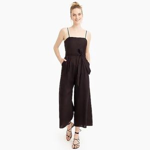 J. Crew Tie-waist linen jumpsuit